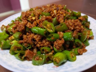 线椒炒肉末的做法步骤：9