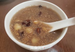 黑豆藜麦莲子米粥的做法步骤：7