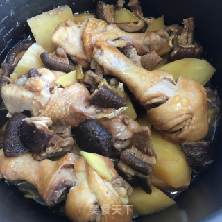土豆烧鸡腿的做法步骤：8