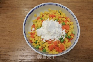 香甜玉米烙的做法步骤：3