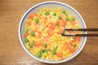 香甜玉米烙的做法步骤：5