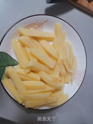 酱焖豇豆土豆条的做法步骤：2