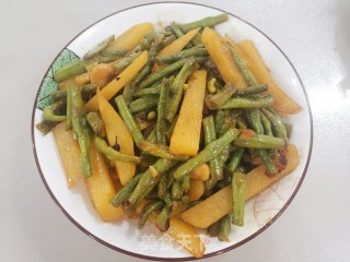 酱焖豇豆土豆条的做法步骤：8