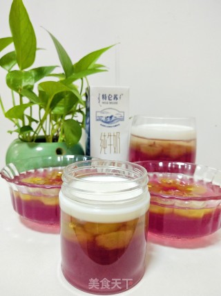 夏日限定????高颜值葡萄果冻，酸酸甜甜就是你葡萄果冻的做法步骤：8