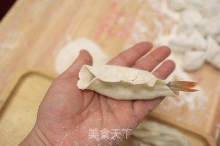 猪肉大虾锅贴的做法步骤：12