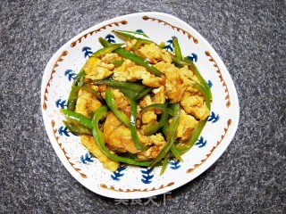 青椒炒鸡蛋的做法步骤：10