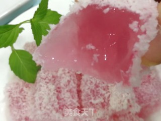 火龙果皮椰蓉果冻的做法步骤：5