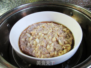 蒸圆茄子肉末的做法步骤：15