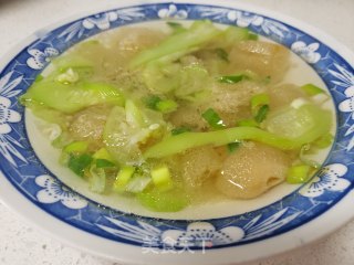 竹荪丝瓜汤的做法步骤：8