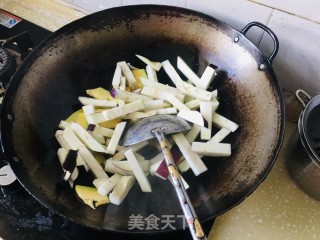 农家茄子炖南瓜的做法步骤：4