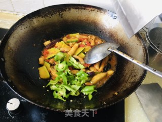 农家茄子炖南瓜的做法步骤：7