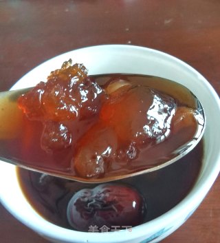 桃胶皂米红枣汤的做法步骤：5