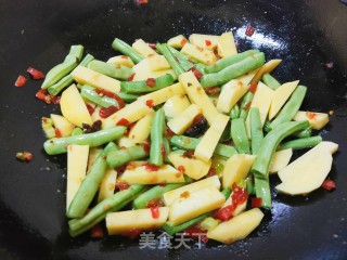 香辣土豆豆角的做法步骤：7