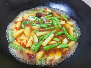 香辣土豆豆角的做法步骤：10