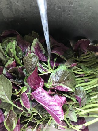 皮蛋煮苋菜的做法步骤：2