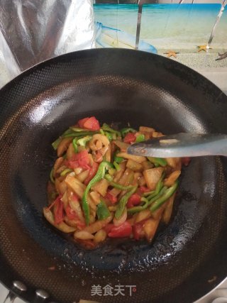 炒茄条的做法步骤：7