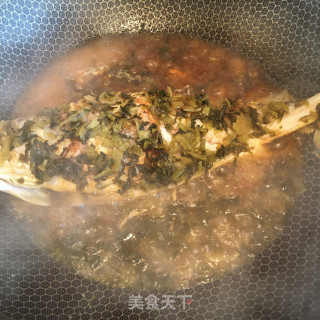 雪菜烧黄花鱼的做法步骤：4