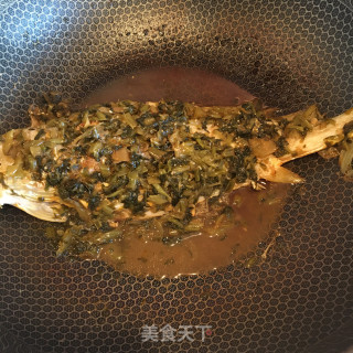 雪菜烧黄花鱼的做法步骤：5