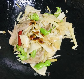 猪肝炒笋的做法步骤：9