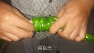 青椒酿肉的做法步骤：3
