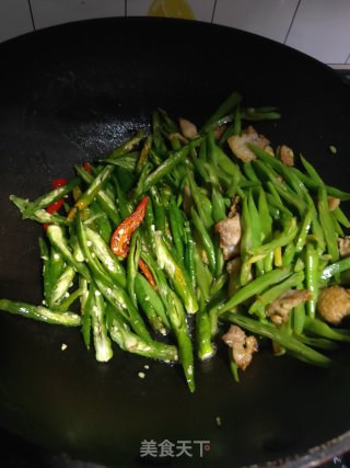 扁豆炒肉的做法步骤：6