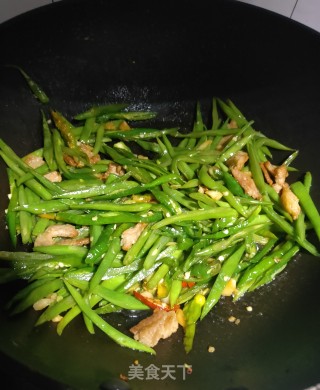 扁豆炒肉的做法步骤：7