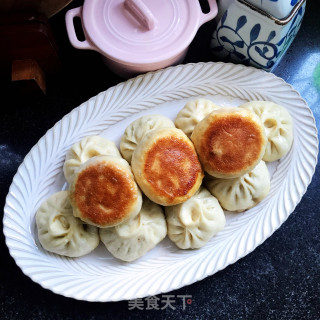 白菜牛肉煎包的做法步骤：15
