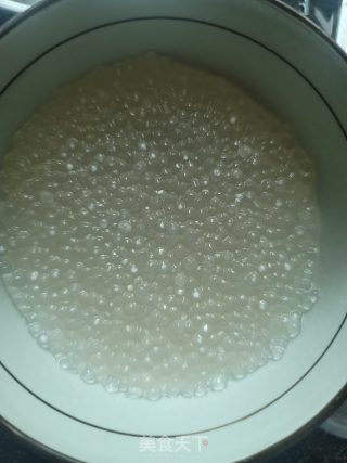木瓜牛奶西米露的做法步骤：9