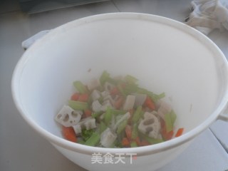 炝拌藕丁的做法步骤：7