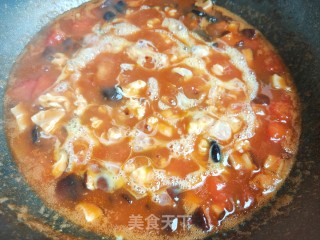 西红柿虾仁打卤面的做法步骤：18