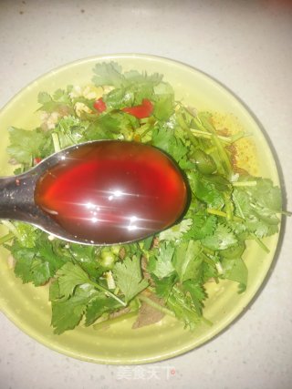 香菜拌牛肉的做法步骤：10