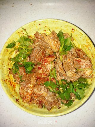 香菜拌牛肉的做法步骤：11