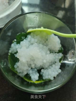翡翠牛奶西米露的做法步骤：11