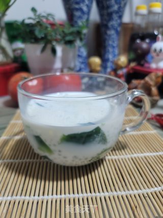 翡翠牛奶西米露的做法步骤：13