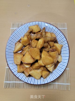 五花肉烧凤尾笋块的做法步骤：9