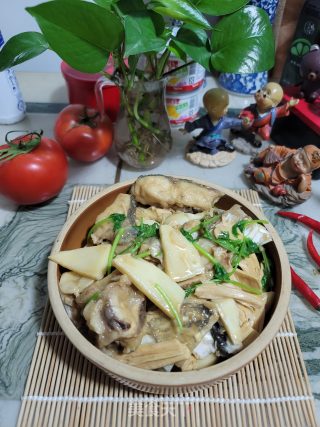 大鱼头焖腐竹的做法步骤：14