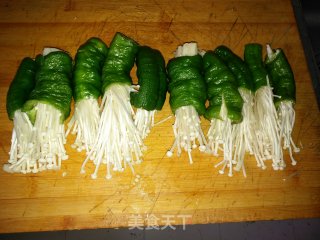 消脂好吃：青椒金针菇的做法步骤：9