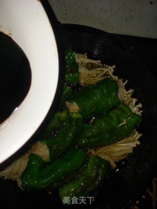 消脂好吃：青椒金针菇的做法步骤：12