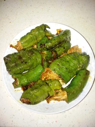消脂好吃：青椒金针菇的做法步骤：14