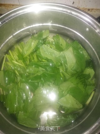 菠菜拌粉丝的做法步骤：3