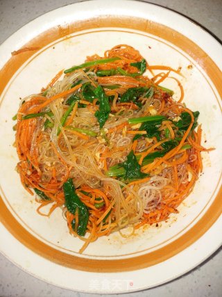 菠菜拌粉丝的做法步骤：9
