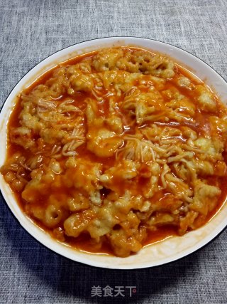 茄汁金针菇的做法步骤：10