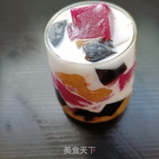 椰汁三色果冻的做法步骤：21