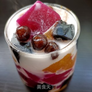 椰汁三色果冻的做法步骤：24