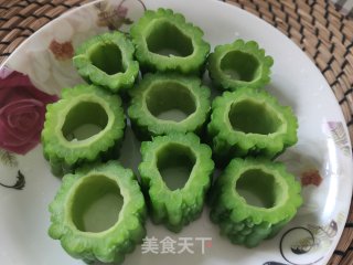 苦瓜酿馅儿的做法步骤：5