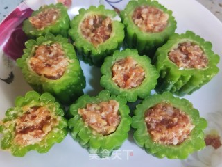 苦瓜酿馅儿的做法步骤：11