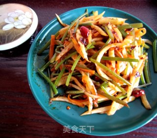 茭白拌红薯梗的做法步骤：15