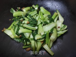 清炒小油菜的做法步骤：7