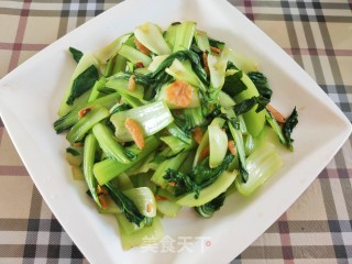清炒小油菜的做法步骤：9