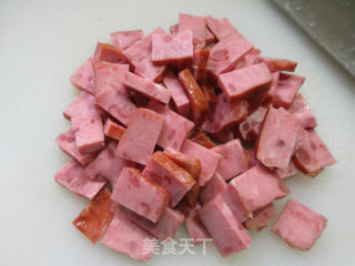 烤火腿炒包心菜的做法步骤：2
